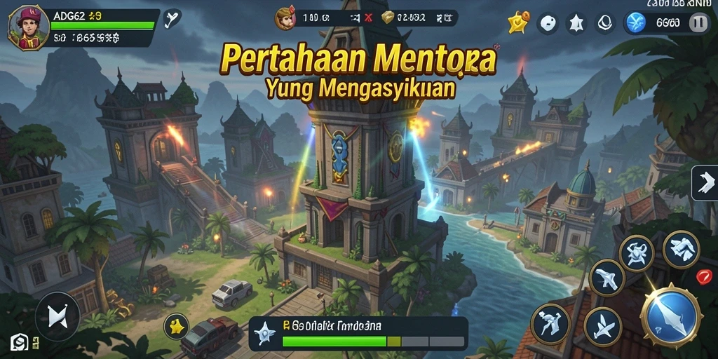 Gameplay seru dan menantang di ADG62 Tower Defense.