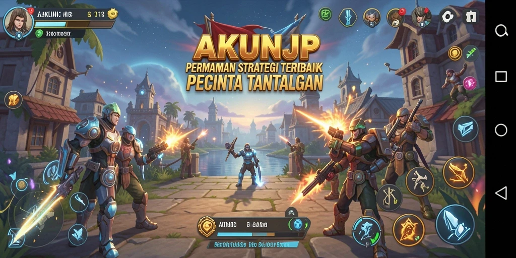 Tampilan gameplay AKUNJP yang menarik dan penuh strategi.