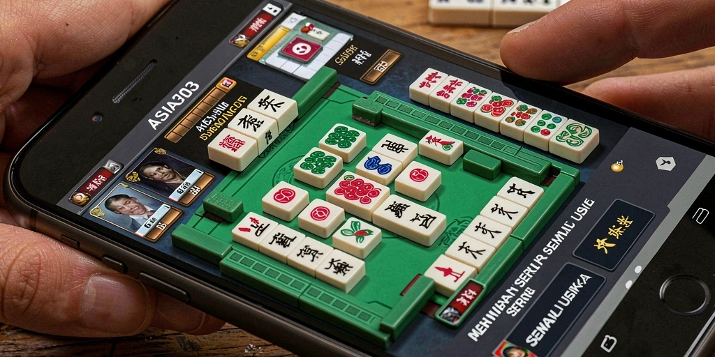 Tampilan menarik dari gameplay Mahjong di ASIA303.