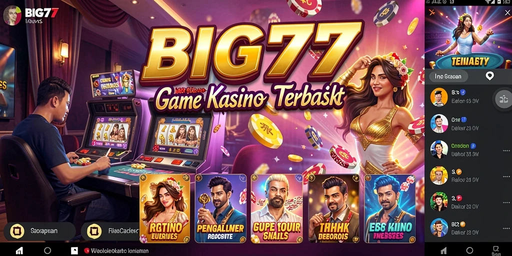 Tampilan gameplay kasino yang menarik dan mengasyikkan.