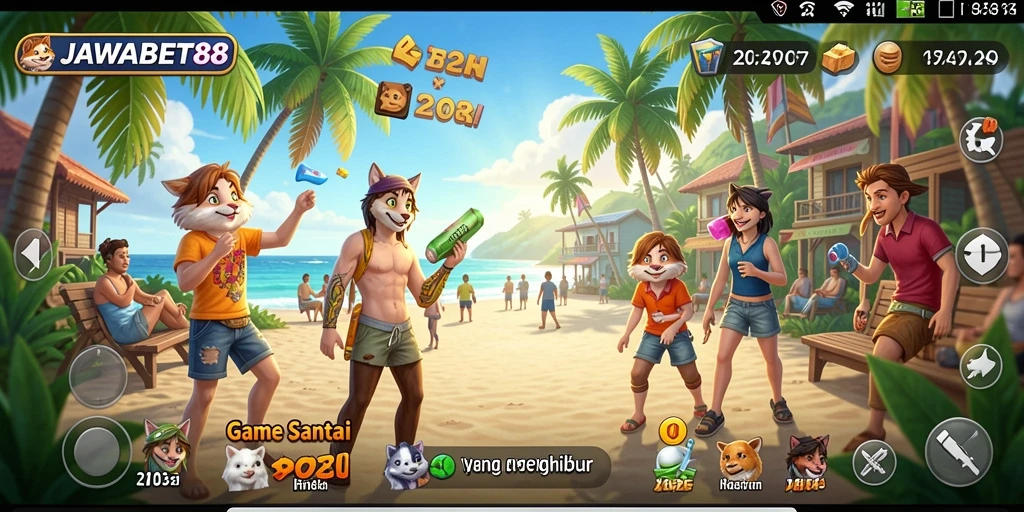 Screenshot utama JAWABET88 menampilkan gameplay yang menyenangkan dan santai.