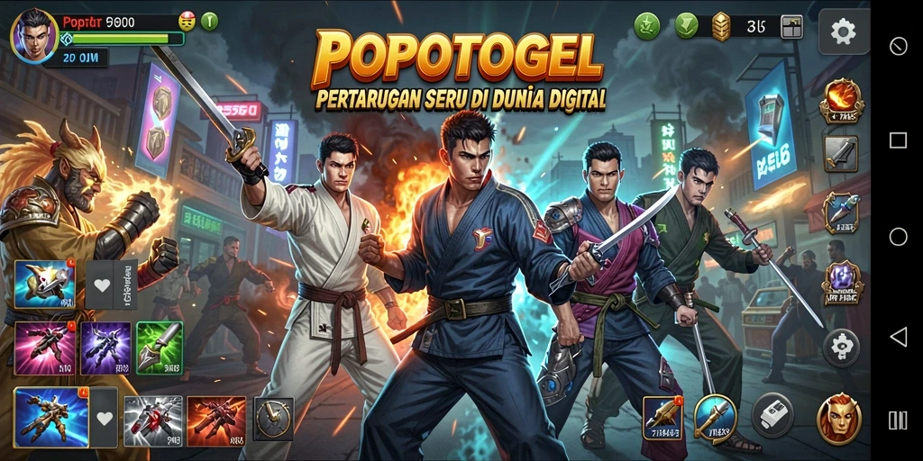 Tampilkan gameplay seru pertarungan di <strong>POPOTOGEL</strong>.