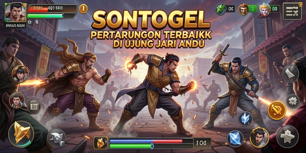 Gameplay seru dengan pertarungan karakter yang menegangkan.