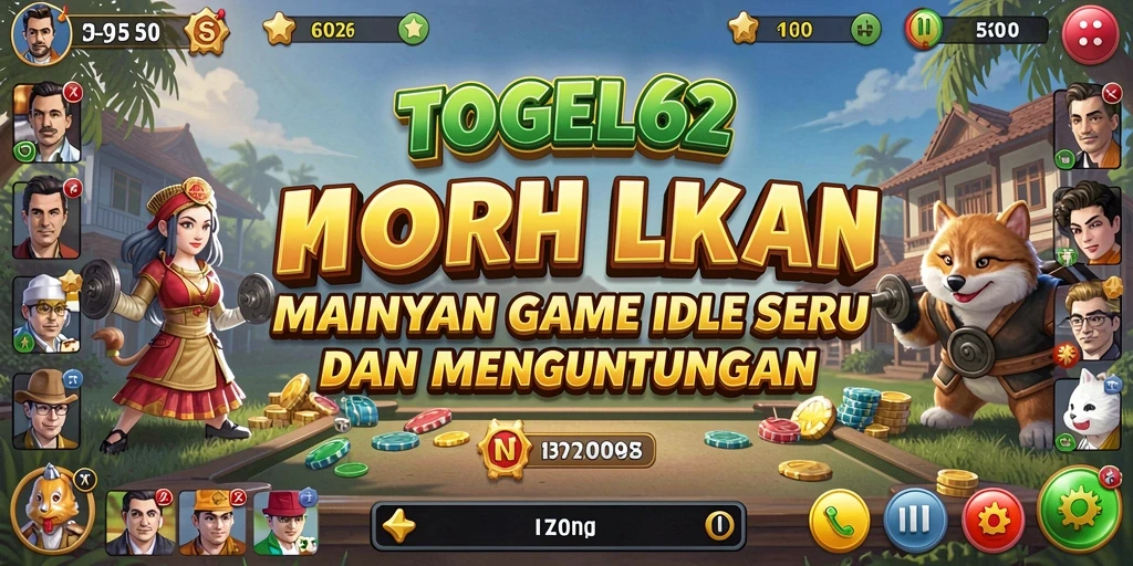Tampilan gameplay TOGEL62 yang menarik dengan elemen Idle yang seru.