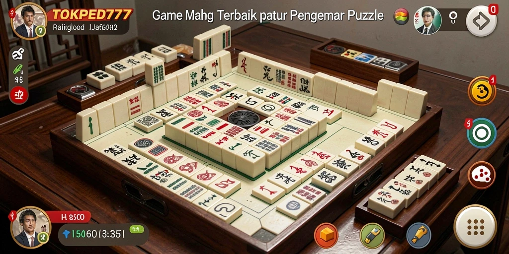 Tampilan gameplay menarik dari game Mahjong TOKPED777.